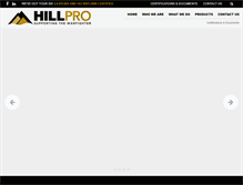 Tablet Screenshot of hillpro.com